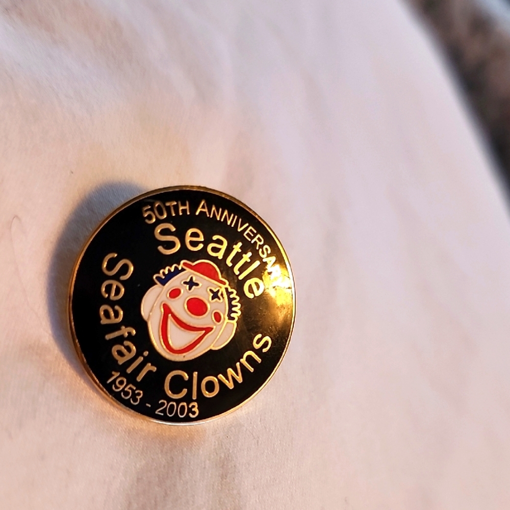 Seattle Seafair Clowns 50th Anniversary Lapel/Hat Pin Jewelry/Accessories